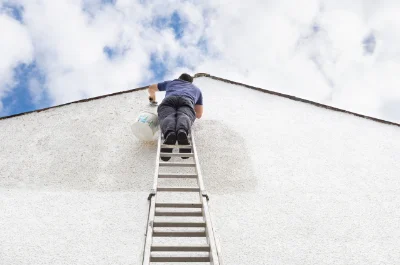 Peinture extérieure à la Chapelotte — façades et ravalement